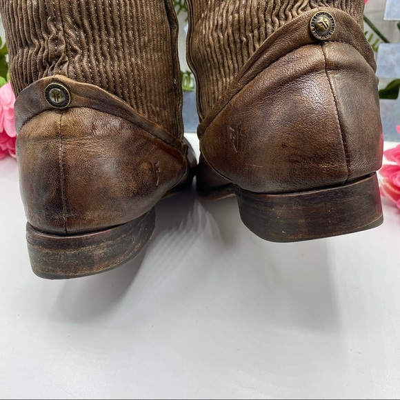 Frye 8 1/2 Melissa‎ Scrunch Brown Riding Boots 77103 - Picture 5 of 15